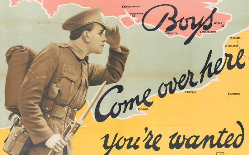 'Boys Come over here you're wanted', 1915