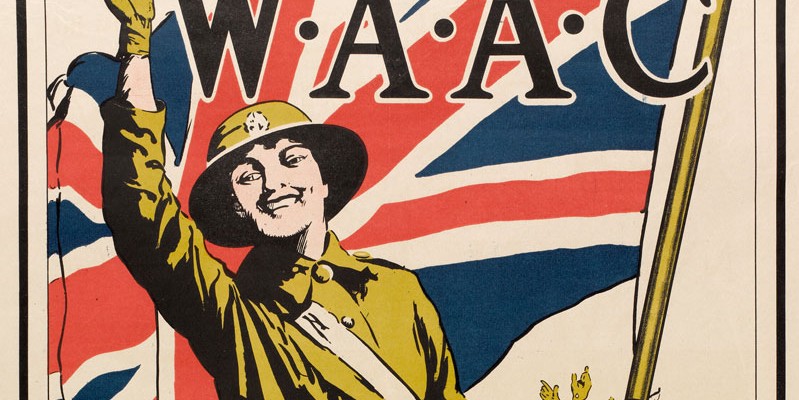 Recruiting poster, Women’s Army Auxiliary Corps, 1918