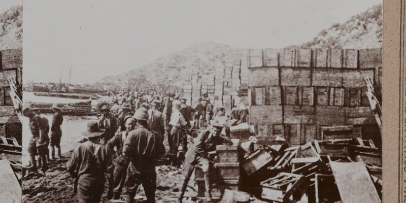 Supplies at Anzac, 1915