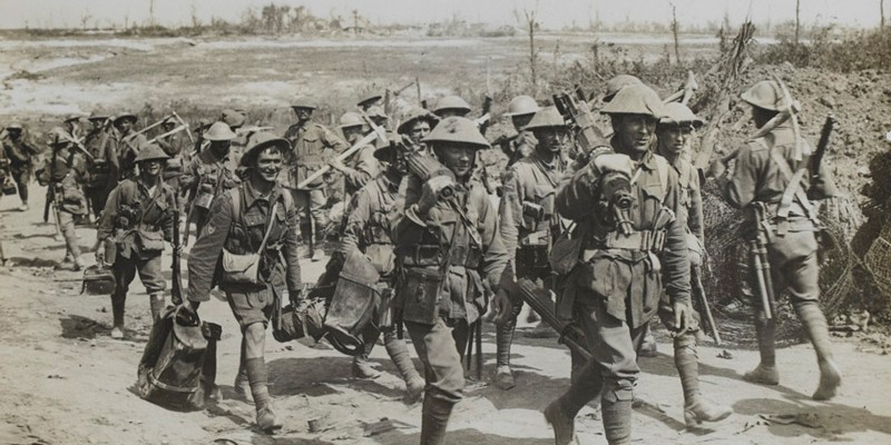Soldiers of 2nd Australian Division returning from the trenches, September 1916
