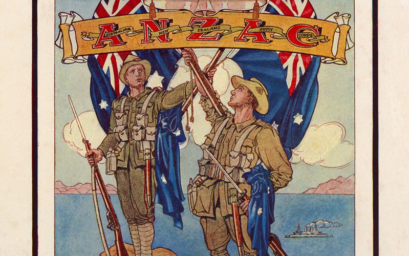 Image from the 'Anzac Book', written and illustrated by the men who served at Gallipoli, and published in 1916