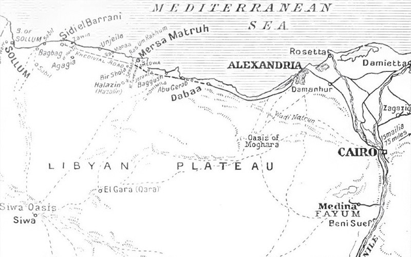 British military operations, Western Desert, Egypt, 1915–16