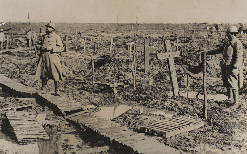 Graves at Passchendaele, 1917