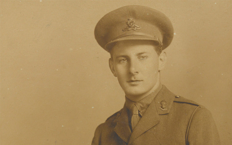 Second Lieutenant Noel Evans, Royal Field Artillery, June 1918