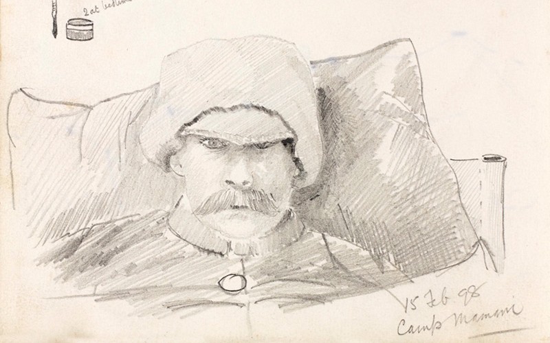 Self-portrait of Reginald Bond, 1898