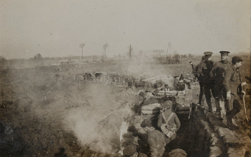Photograph by Maurice Asprey: Early trenches, 1914