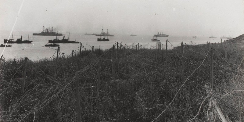 Barbed wire near Sedd-el-Bahr, 1915