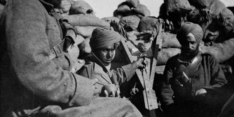 Troops of 29th Indian Infantry Brigade in the trenches, Gallipoli, 1915