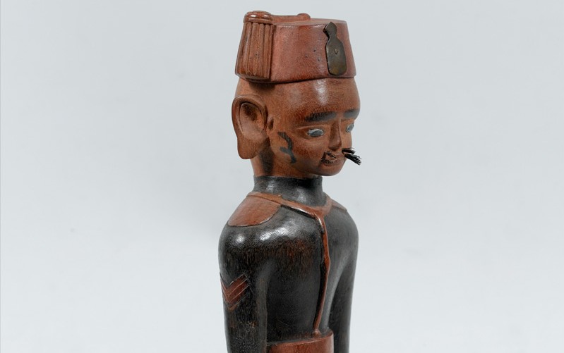 Carved figure of a sergeant of the King's African Rifles, c1917