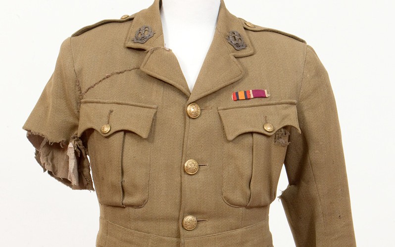 Tunic worn by Captain George Johnson, 1 July 1916