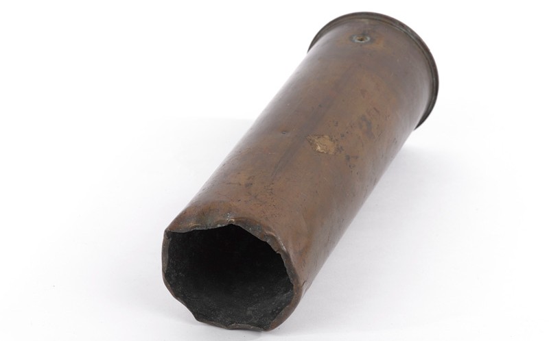 18 pdr shell case, fired by the 4th Brigade Royal Artillery during the Irish Rebellion, 1916
