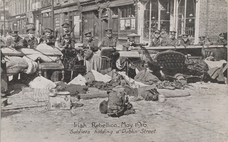 Soldiers holding a Dublin Street