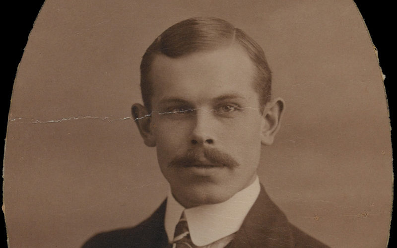 Percy Ottley in civilian dress, c1914 