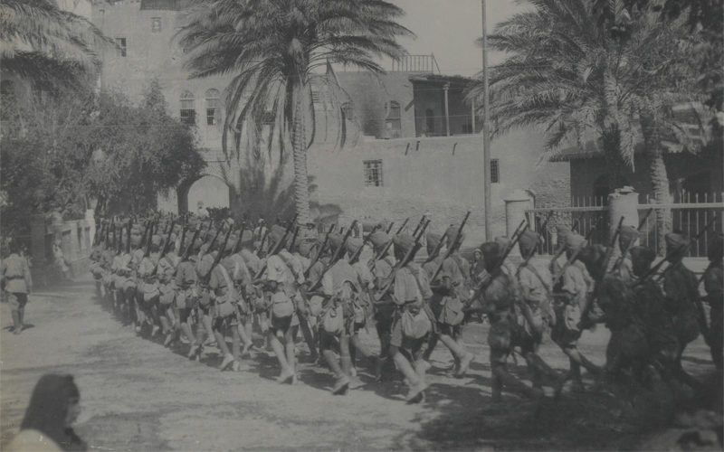 Indian troops entering the Citadel Gate, Baghdad, 1917
